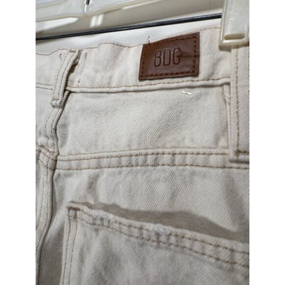 BDG High Rise Extreme Baggy Barrel Leg Jeans Cream Winter White Boho Size 24 - Picture 5 of 8